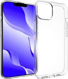 eSTUFF Funda TPU iPhone 14 INFINITE VIENNA - Funda transparente de TPU 100% reciclado y certificado, protección contra caídas, material antiamarillamiento