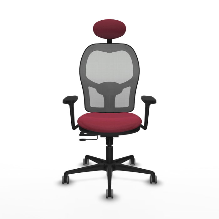 PIQUERAS Y CRESPO Silla de oficina Jorquera Granate y Gris PIQUERAS Y CRESPO Silla de oficina Jorquera Granate y Gris