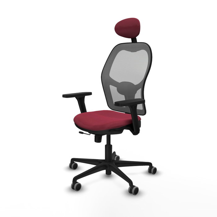 PIQUERAS Y CRESPO Silla de oficina Jorquera Granate y Gris PIQUERAS Y CRESPO Silla de oficina Jorquera Granate y Gris