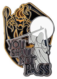 El Señor de los Anillos Pack de 2 Pins You Shall Not Pass 8 cm