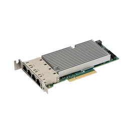 Supermicro 4-Port 10GbE 4x RJ45 LP AOC-STG-I4T—Tarjeta de Red Interna PCIe 3.0, Controlador Intel