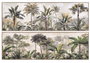 DKD Home Decor Cuadro Lienzo Palmeras Trópica 150x50x4,5 cm Surtido de 2