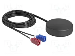 DeLOCK 90767 Antena 4G/GNSS con conectores FAKRA C/D y montaje en techo