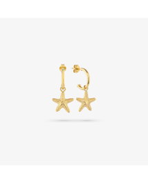 Radiant Pendientes Huggies Gold STARFISH Dorado