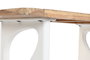 DKD Home Decor Mesa de Centro de Madera de Mango Reciclada 121x60,5x45 Blanco