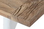 DKD Home Decor Mesa de Centro de Madera de Mango Reciclada 121x60,5x45 Blanco