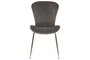 DKD Home Decor Silla de Poliéster y Metal Gris Claro