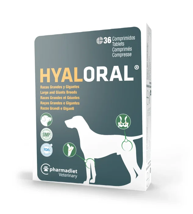 Pharmadiet HYALORAL Razas Grandes 36 Comprimidos