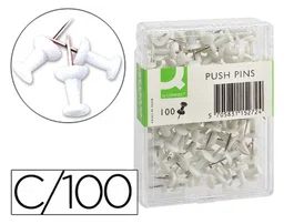 Q-connect Señalizador de Planos Blanco Caja de 100 Unidades