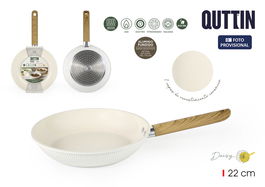 Inde Sarten 22 cm Aluminio Fundido Inducción Daisy Quttin (6 Unidades)