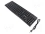 GEMBIRD Teclado de informática Negro US Layout