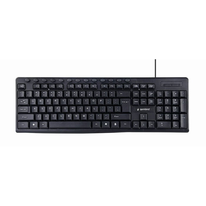 GEMBIRD Teclado de informática Negro US Layout