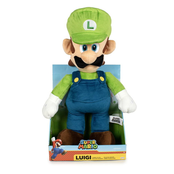 JAKKS PACIFIC Peluche Jumbo Luigi Super Mario Nintendo 50cm JAKKS PACIFIC Peluche Jumbo Luigi Super Mario Nintendo 50cm
