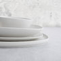 Plato Irregular Porcelana Fosil Bidasoa 26,3x25,5x2,4 cm (6 Unidades)