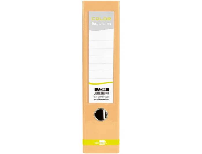 Liderpapel Archivador de Palanca Color System A4 Melocotón 80 mm Liderpapel Archivador de Palanca Color System A4 Melocotón 80 mm