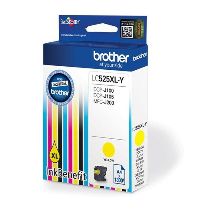 Brother LC525XL-Y Cartucho de Tinta Amarillo Extra Alto Rendimiento Brother LC525XL-Y Cartucho de Tinta Amarillo Extra Alto Rendimiento