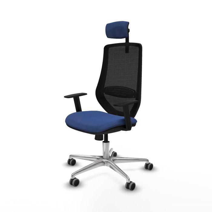 PIQUERAS Y CRESPO Silla de oficina Mardos con Mecanismo Sincro Azul Marino