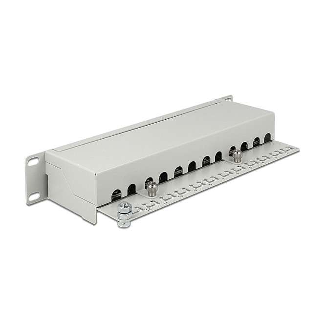 DeLOCK 43308 Patch Panel 12 Puertos Cat.6A Gris DeLOCK 43308 Patch Panel 12 Puertos Cat.6A Gris