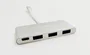 Coolbox COO-HUC3U3PD Hub USB 3.0 con 3 Puertos USB-A a USB-C, Aluminio, Transferencia 5 Gbps, Plug & Play