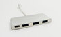 Coolbox Hub Coolbox USB 3.0 - Hub de 3 Puertos USB-A 3.0 y 1 Puerto USB-C con Power Delivery, Carga Rápida BC 1.2, Hasta 5Gbps, Plug & Play para PC, MacBook, Chromebook