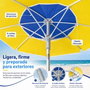 JugaToys Sombrilla Amarilla de Aluminio de 220 cm