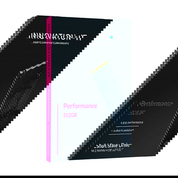 Innovation IT M.2 512GB NVMe PCIe 3.0 x 4 SSD 2042MB/s Lectura Notebook