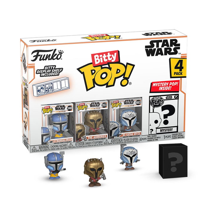 FUNKO Bitty Pop! Star Wars Mandalorian (Pack de 4 figuras) FUNKO Bitty Pop! Star Wars Mandalorian (Pack de 4 figuras)