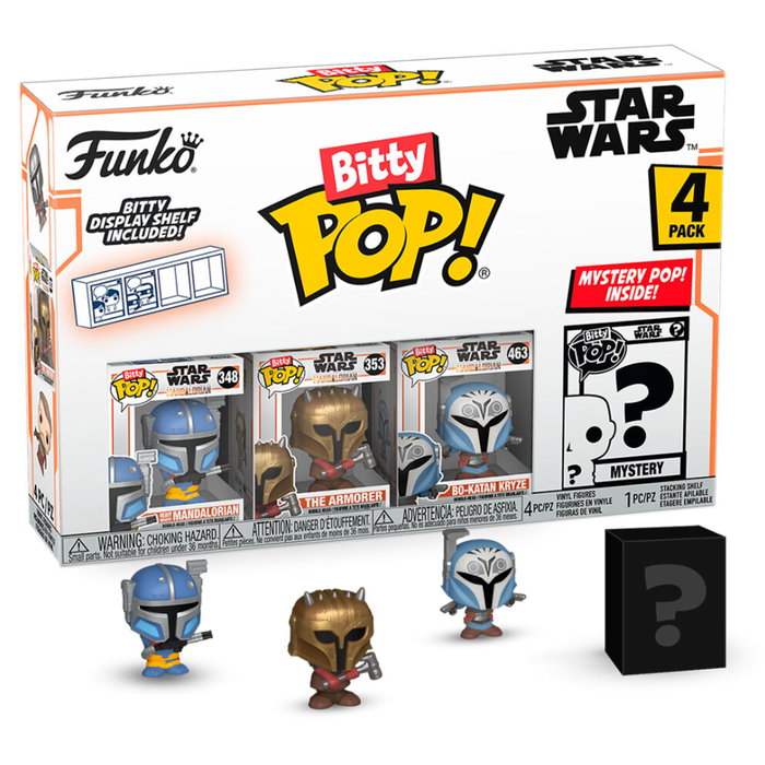 FUNKO Bitty Pop! Star Wars Mandalorian (Pack de 4 figuras) FUNKO Bitty Pop! Star Wars Mandalorian (Pack de 4 figuras)