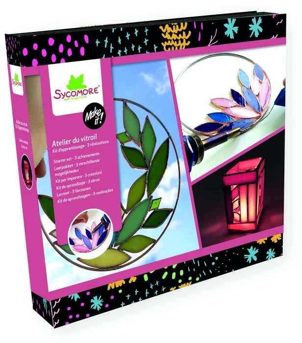 Sycomore Kit de aprendizaje de vidrieras para mayores de 12 años Sycomore Kit de aprendizaje de vidrieras para mayores de 12 años