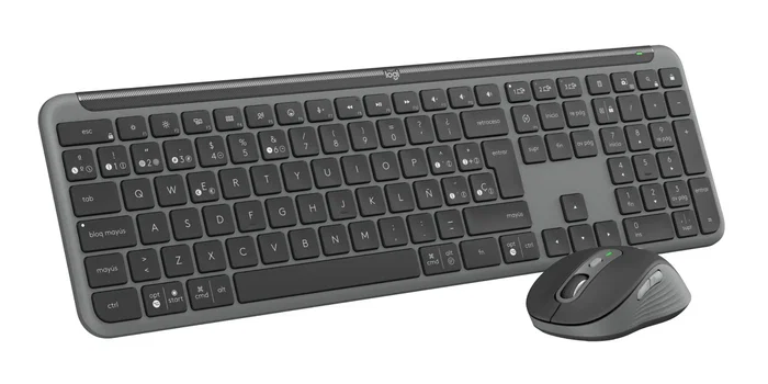Logitech 920-012506 Signature Slim Combo MK950 Teclado y Ratón Inalámbrico RF + Bluetooth QWERTY Español Grafito