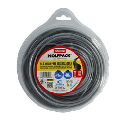 WOLFPACK LINEA PROFESIONAL Hilo Nylon con Aluminio Redondo 3,5 mm (40 m)