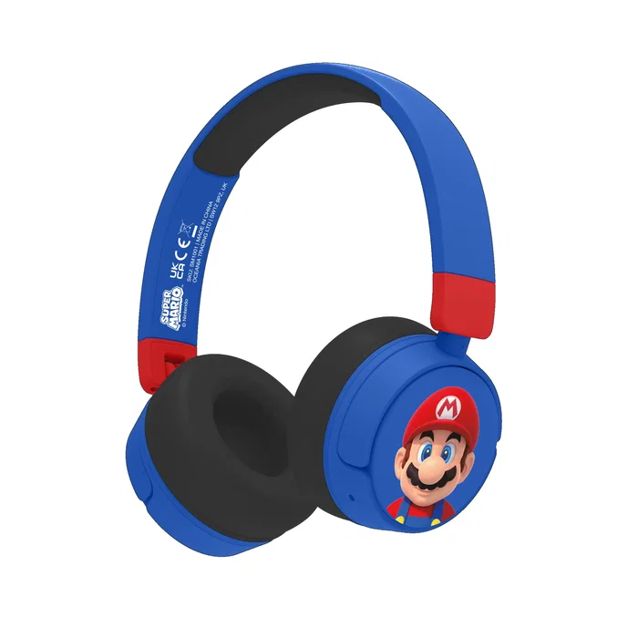 OTL Technologies Super Mario SM1001 Auriculares Infantiles Azul y Rojo OTL Technologies Super Mario SM1001 Auriculares Infantiles Azul y Rojo