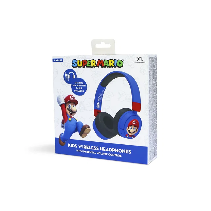 OTL Technologies Super Mario SM1001 Auriculares Infantiles Azul y Rojo OTL Technologies Super Mario SM1001 Auriculares Infantiles Azul y Rojo