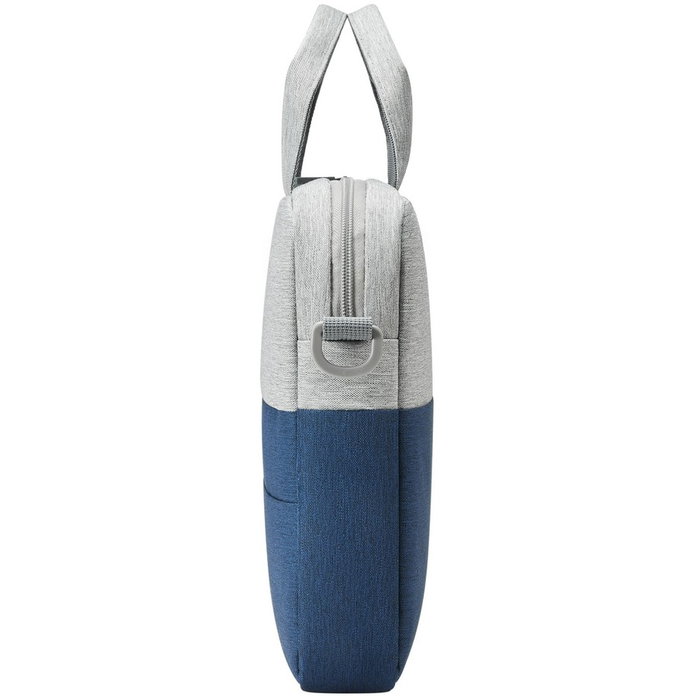 Rivacase 7522 Maletín para Portátil 14" Prater Gris/Azul - Resistente al Agua, Poliéster Reciclado con Correa de Hombro