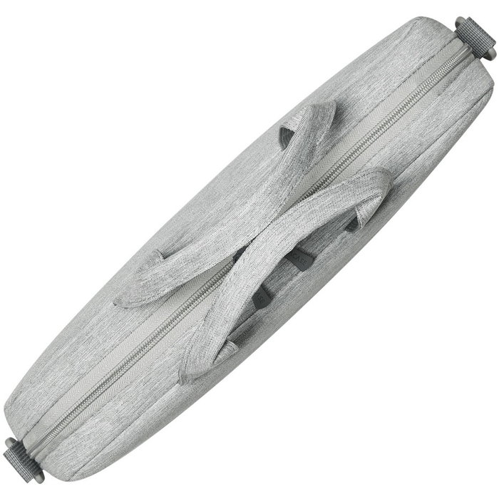 Rivacase 7522 Maletín para Portátil 14" Prater Gris/Azul - Resistente al Agua, Poliéster Reciclado con Correa de Hombro