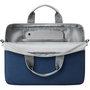 Rivacase 7522 Maletín para Portátil 14" Prater Gris/Azul - Resistente al Agua, Poliéster Reciclado con Correa de Hombro
