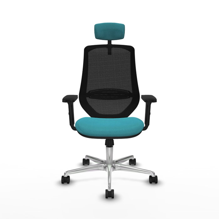 PIQUERAS Y CRESPO Silla de oficina Mardos con mecanismo Sincro, Turquesa y Negro PIQUERAS Y CRESPO Silla de oficina Mardos con mecanismo Sincro, Turquesa y Negro