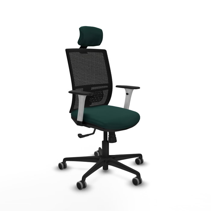 PIQUERAS Y CRESPO Silla de oficina Yunquera Verde botella con mecanismo Sincro PIQUERAS Y CRESPO Silla de oficina Yunquera Verde botella con mecanismo Sincro