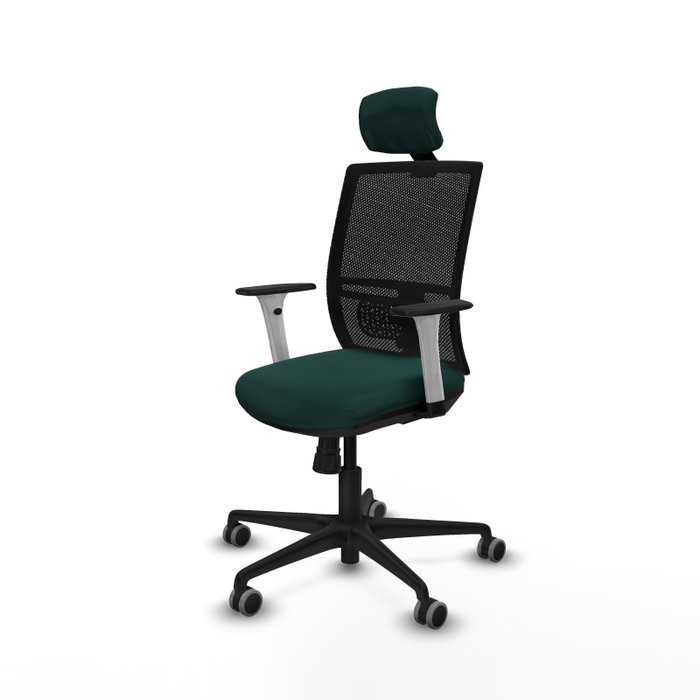PIQUERAS Y CRESPO Silla de oficina Yunquera Verde botella con mecanismo Sincro PIQUERAS Y CRESPO Silla de oficina Yunquera Verde botella con mecanismo Sincro