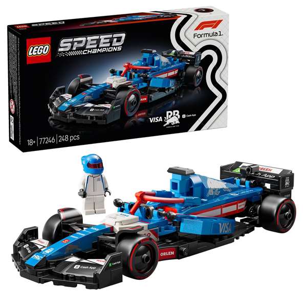 Lego - Set de construcción Speed Champions Coche de Fórmula 1 Visa Cash App RB VCARB 01 - Juego de construcción