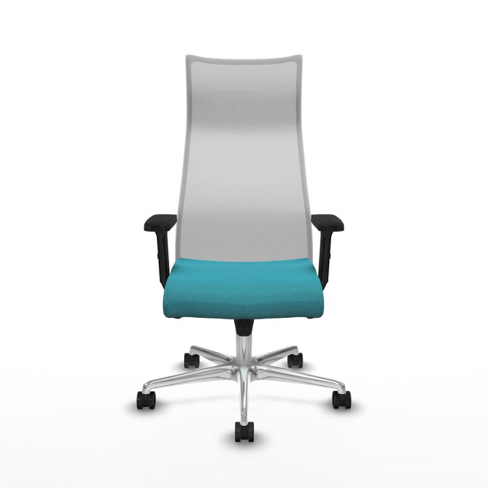 PIQUERAS Y CRESPO Sillón Albacete Turquesa y Blanco con Mecanismo Sincro PIQUERAS Y CRESPO Sillón Albacete Turquesa y Blanco con Mecanismo Sincro