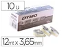 Dymo Cinta de Aluminio con Adhesivo para Rhino 12mm x 3,65m