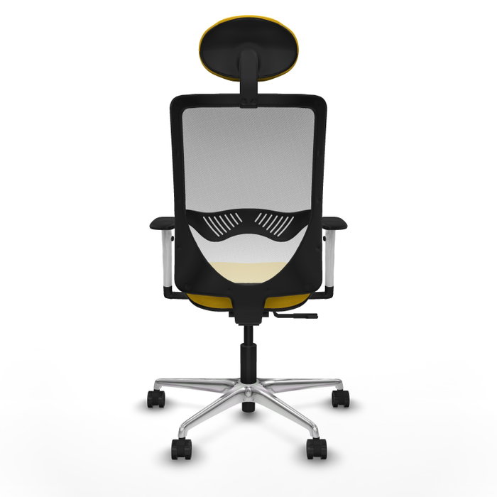 PIQUERAS Y CRESPO Silla de oficina Zulema con mecanismo Sincro, Amarillo y Blanco PIQUERAS Y CRESPO Silla de oficina Zulema con mecanismo Sincro, Amarillo y Blanco