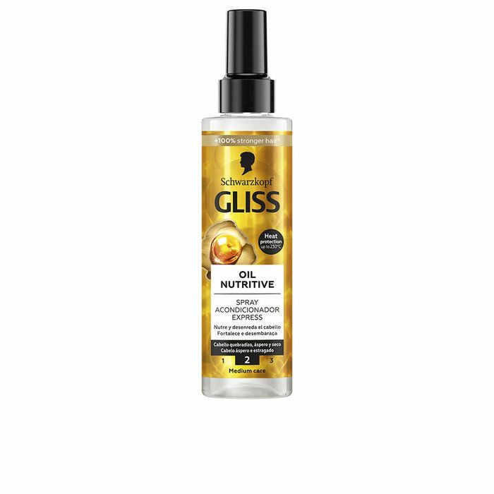 Schwarzkopf Mass Market Gliss Oil Nutritive Acondicionador Spray 200 ml Schwarzkopf Mass Market Gliss Oil Nutritive Acondicionador Spray 200 ml