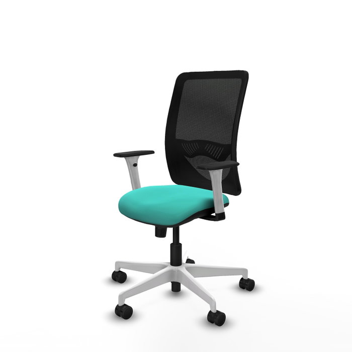 PIQUERAS Y CRESPO Silla de oficina Zulema Turquesa y Negro