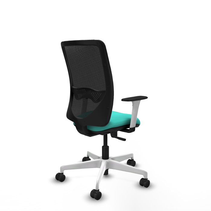 PIQUERAS Y CRESPO Silla de oficina Zulema Turquesa y Negro