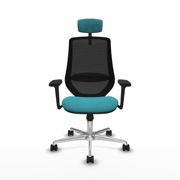 PIQUERAS Y CRESPO Silla de oficina Mardos con mecanismo Sincro, Turquesa y Negro PIQUERAS Y CRESPO Silla de oficina Mardos con mecanismo Sincro, Turquesa y Negro