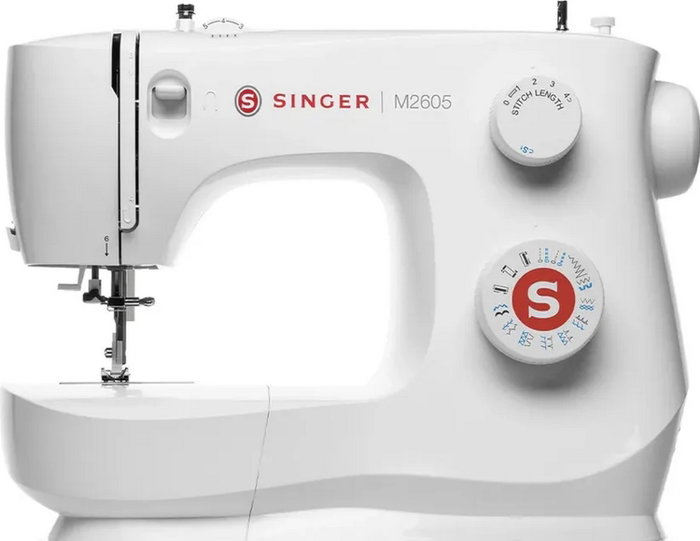 Singer M2605 Máquina de coser automática blanca