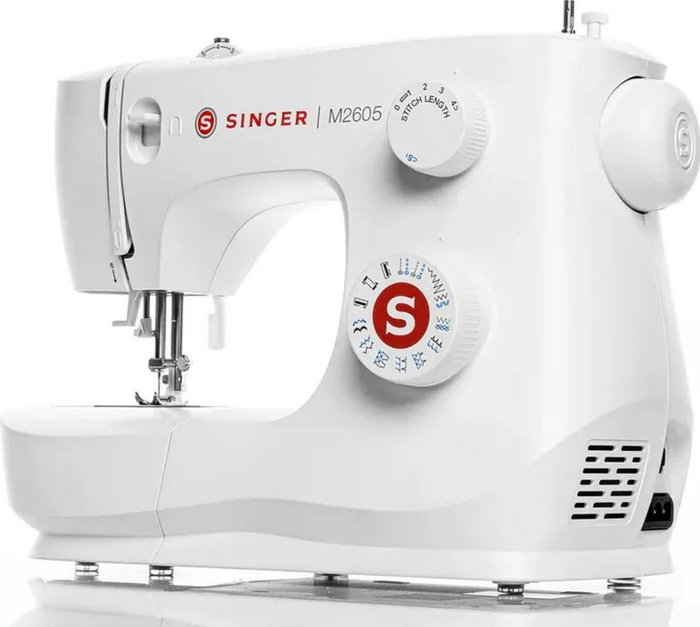 Singer M2605 Máquina de coser automática blanca