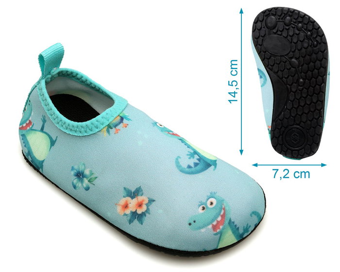 KioKids Verde Cocodrilos Eur 23 Zapatos Acuáticos Infantiles Playa Piscina